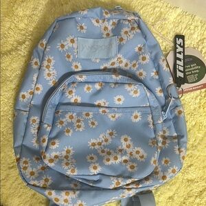Jansport Light Blue Daisy Mini Backpack